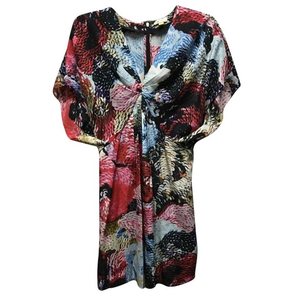 Leifsdottir Multicolor Silk Dress 0 - Picture 1 of 6